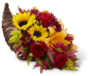 Fall Harvest Cornucopia  -A local Pittsburgh florist for flowers in Pittsburgh. PA